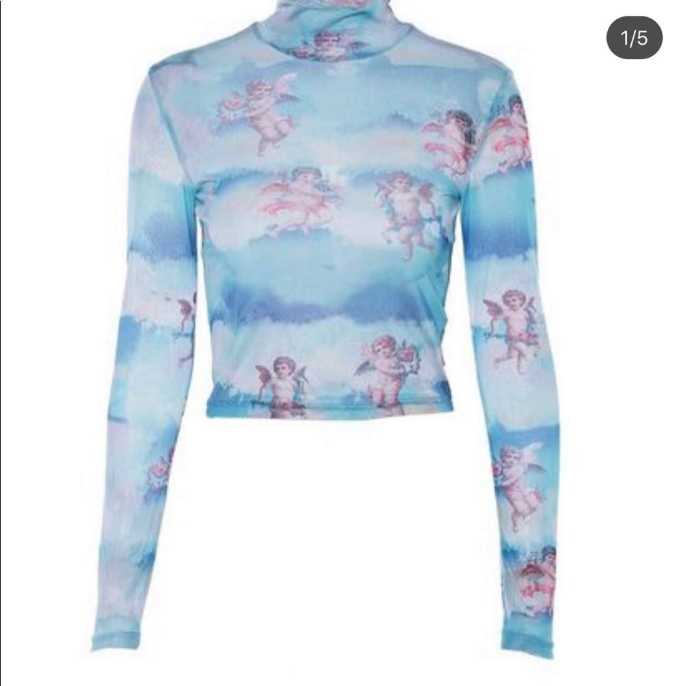 Mesh Angel Crop Top